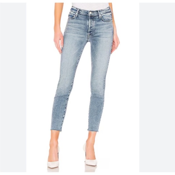 Women’s MOTHER The Stunner Ankle Fray Jeans Wash Whiplash